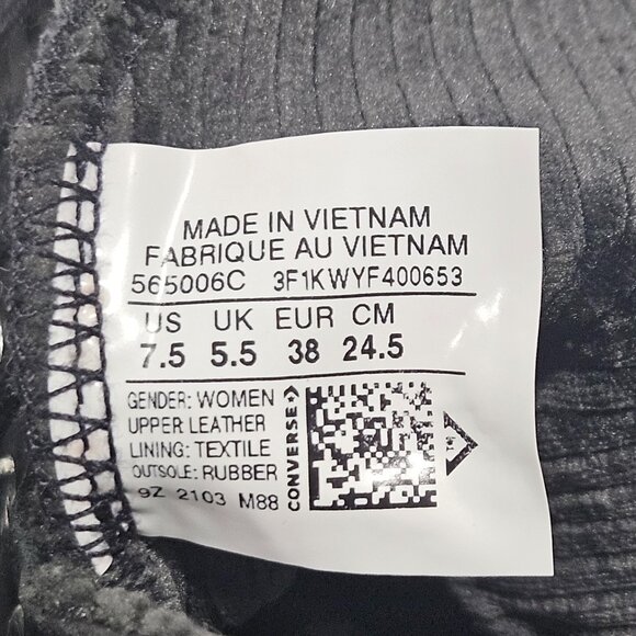 Converse Chuck Taylor Gore-Tex Lugged Leather Boots Black Women’s 7.5 NWT - Picture 4 of 12